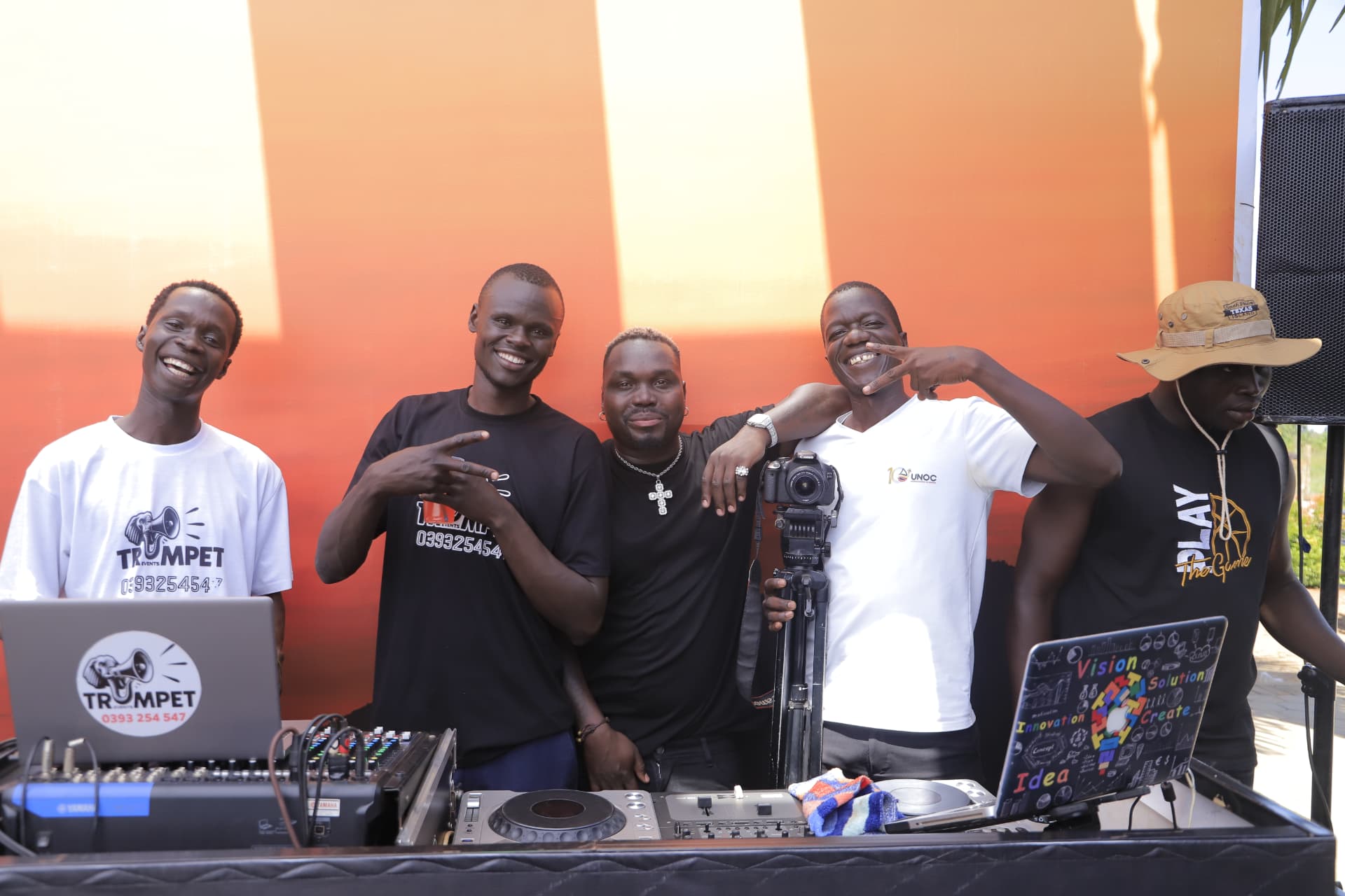 Music crew at the festival launch